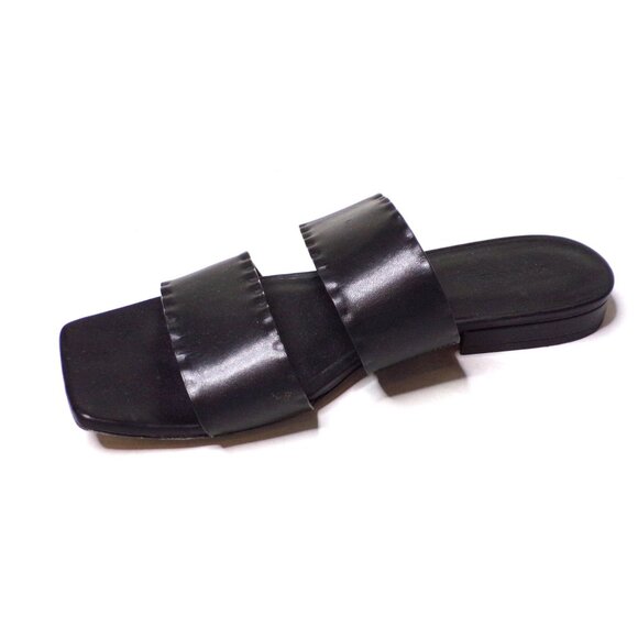VINCE Zofi Mafalda Slide Sandal Shoe Leather 8.5 Black - Picture 13 of 15